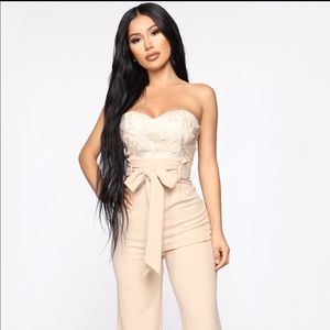 Fashion Nova : Leaf Me Out Of It Paperbag Jumpsuit